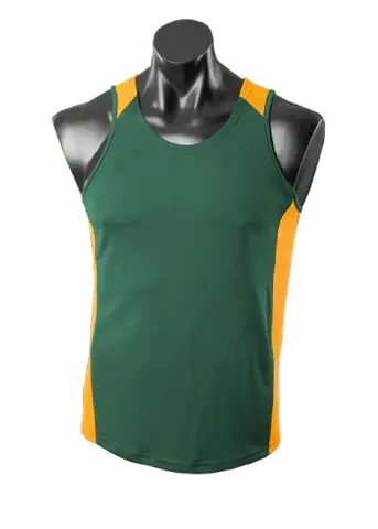 Aussie Pacific Premier Kids Singlet 3101 Casual Wear Aussie Pacific Bottle/Gold 6